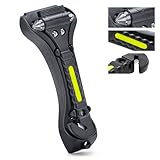 THINKWORK 車の窓ガラス ブレーカー、ガラス ブレーカー、窓ガラス ブレーカー シートベルト カッター、2 1 車安全ハンマー 1 秒緊急ガラス ハンマー、安全緊急車脱出ツール車、オフィス、家