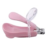 JIOLK 爪切り 赤ちゃん つめきり ベビー用 ベビーケア ベビーネイルファイル 切ったつめが飛び散らないケース付 拡大鏡付 マニキュアツール 怪我防ぐ 持ちやすい 使いやすい