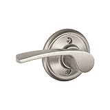 Schlage F170-MER-LH F-Series Merano Single Dummy Left Handed Door Lever, Satin Nickel [並行輸入品]