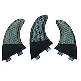 UPSURFサーフボードトライフィンFCSフィンカーボンG5 / G3サイズスラスタセット（グレーG5）