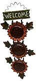 High Qualityden Welcome Tin Sunflower Wall Hanging, 17-Inch