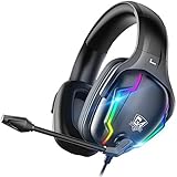 LUCKRACER ヘッドセット ヘッドホン ps5 ゲーミングヘッドセット ps4 ヘッドホン ゲーミングヘッドホン 有線 マイク付きヘッ
