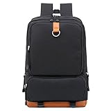 M0N0liTH マザーズバッグ PCリュック PCバッグ スクエア型 バッグ 大容量 ノート PC A4 サイズ メンズ レディース (ブラック)