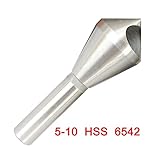 Hss 6542皿バリ取りドリルビット5-10ミリメートル金属テーパーステンレス鋼ホールソーカッター面取りパワードリルツール