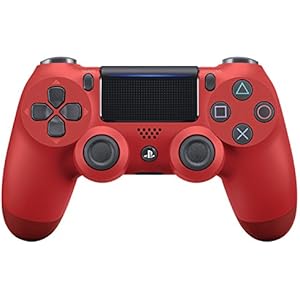 【純正品】ワイヤレスコントローラー (DUALSHOCK 4) マグマ・レッド (CUH-ZCT2J11)