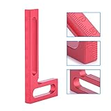100 mmアルミニウム合金Precision Woodworking l-squareルーラー、walfront Miniクランプレッド正方形90度