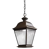 Kichler Lighting 9809OZLED Mount Vernon 10W 3000K LED Exterior Hanging Lantern, Olde Bronze Finish w