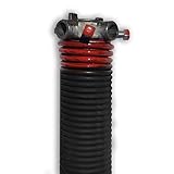 dura-lift .225 X 1.75 " X 27 "ガレージドアねじりコイルばね(レッド) 2" Inner Diameter DLTR227L
