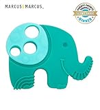 MARCUS & MARCUS マーカス&マーカス 最新発売品 SENSORY TEETHER 感覚開発のためのシリコン歯がため- Red Pink Purple Yellow Green [並行輸入