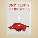 Arkansas Razorbacksライトスイッチカバー(シングル)プレートls10074