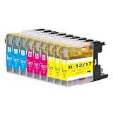 LC12 ブラザーbrother用互換インクカートリッジLC12Cシアン LC12Mマゼンタ LC12Yイエロー各3本 合計9本 対応機種：MFC-J6710 J5910 J6510 J960 J955 J860 J825 J810 J710 J705 DCP-J940 J925 J840 J740 J725 J540 J525