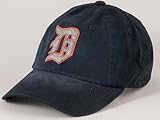 Detroit Tigers MLB American Needle Luther Washed Cotton Twill withフェルトロゴ調節可能なキャップNavy