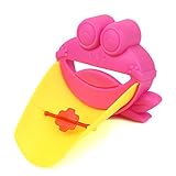 子ども 手洗い サポート 蛇口 エクステンダー 自立支援 補助 グッズ (レッド)