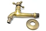 オウラク レトロ な お庭 を 演出 アンティーク 銅製 蛇口  ガーデニング DIY 水栓 水洗 水道(14cm) [並行輸入品]