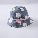 ツバメ--屋　ベビー用ハット つば広 赤ちゃんキャップ キッズ 帽子 子供サンバイザー フィッシャーマンハット アニマル図案 男の子 女の子 男女児 紫外線 UVカット (54)