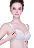 KOOYOLコットンアンダーワイヤー授乳マタニティブラプッシュアップブラレット US サイズ: XL カラー: グレー