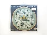 DMC×点と線模様製作所 パンチニードルキット バードガーデン 出来上がりサイズ直径25cm刺繍枠 説明書付き JPT76