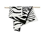 (ベアフット ドリームス)Barefoot Dreams CozyChic Barefoot In The Wild Receiving Blanket # 561 ゼブラ [並行輸入品]