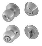 Honeywell 8102305ボールコンボドアノブ、サテンニッケル