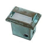 Best Quality Lighting LV59VRD Finished Outdoor Step Light with Clear Glass Shade, Green Verde [並行輸入品