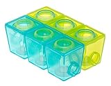 BROTHER MAX Set of 6, 1.35oz Weaning Baby Food Freezer Storage Containers that Click Together for Ea