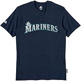 Seattle Mariners (大人用スモール) 2つボタンMLB公式ライセンス商品Majesticメジャーリーグレプリカジャージー