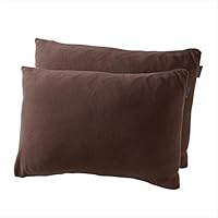 mofua (モフア) 枕カバー マイクロフリース ピローケース あったか 43×75cm 2枚組 ブラウン 50090006