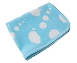 渡嘉毛織 チビ綿毛布(45×60cm)ヒツジ・ブルー nordic+Japan【日本製】