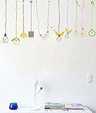 Pop Decors Lovely Light Bulbs Beautiful Wall Stickers for Kids Rooms [並行輸入品]