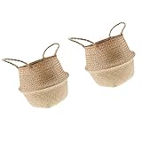 Kesoto 2個　フラワーバスケット　食品　野菜　果物　ボックス　手作り　折りたたみ　バスケット