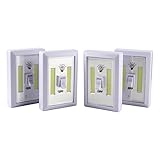 fridemok LED夜間ライト緊急ライトスイッチコードレスCOB LED 200ルーメン電池式multi-use self-stickキッズ部屋大人4 Pack & # xff08 ; Batte