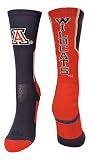 University of Arizona Wildcats周長クルーソックス L レッド