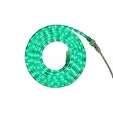12' Green LED Indoor/Outdoor Christmas Rope Lights