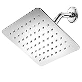 HotelSpa 10インチステンレススチールSquare降雨シャワーヘッド 8 Inch 1678
