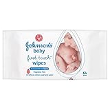 Johnson's Baby First Touch Baby Wipes 64 per pack by Johnson's Baby