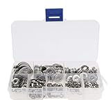 IPOTCH フラットワッシャーキット　ガスケット　ステンレススチール　多用途　M2-M10　約360個入り