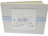 Pram Design Small Photo Album (Blue) by WHITE COTTON CARDS
