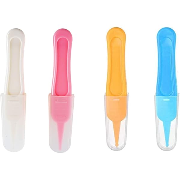 Ear Tweezers HOT] Baby Dig Booger Clip Infants Ear Nose Navel Clean Tools Kids Safety Tweezers Cleaning Forceps Toddler Nasal Cavity Care Supplies Baby Tweezers