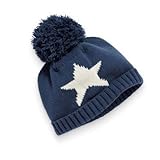 【You Mii】ベビー　スターマークのかわいいコットンニット帽 (Ｌ　52cm)
