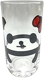 ツイン ガラスコップ 245ml パンダ柄 女の子 2個入り B JKC041