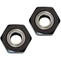 GPM Aluminium Front Wheel Hex Adapter Für Tamiya DT-03 – 2 Stück Set In Orange, Inkl. Lager
