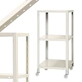 スマートラック NSTRK-324 幅45×奥行30×高さ94.5cm 3段 ホワイト 80㎏/全