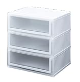 クリアチェスト 衣装ケース 3段 52cm幅 C520-3