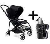 Bugaboo Bee3 Stroller, Black/Black + Bugaboo Cup Holder by Bugaboo [並行輸入品]