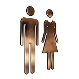 SONONIA 　2ペア　トイレ用　男性＆女性　ステッカー　トイレ標識　洗面所標識　WCサインステッカー