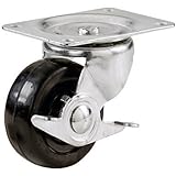 Shepherd Hardware9541Swivel Plate Caster-2" SP POL CASTER W/BRAKE (並行輸入品)