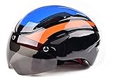パラディニア（Paladineer）超軽量 高剛性 サイクリングヘルメット 自転車ヘルメット マグネットバイザー付き 通気性 55～62cmサイズ調節 子供用 オレンジ＋ブラック