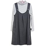 【 アウトレット 】(マーシェル) Marshel マタニティ 長袖 授乳 ワンピース レイヤード風 マタニティー服 楽ちんワンピ グレー L