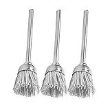 Fityle ブラシ　工場　現場用商品　作業用品　研削研磨用品　軸付ブラシ　DIY　工具　全４種類　3個セット - U型　小サイズ