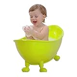 TIDLT バスタブ ベビーバスタブ 子供用プーリー槽 PP材料 色温度カード 二重使用 緑 オレンジ (色 : 緑)